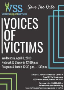 VSS voices of victims 2019 flyer