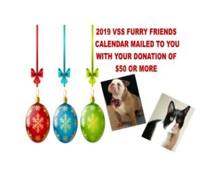 furry friends calendar donation 2018