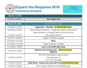 VSS 2019 conference schedule expand the response