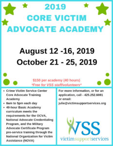 2019 core victim academy flyer
