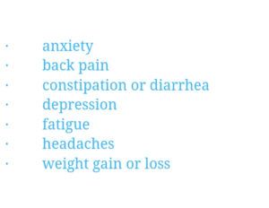 symptoms stress text image