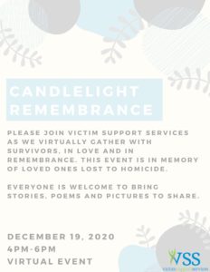 candle light remembrance flyer