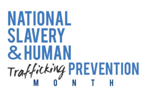national slavery human traffic month image