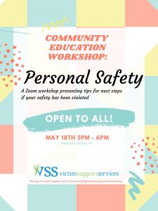 personal safety workshop flyer