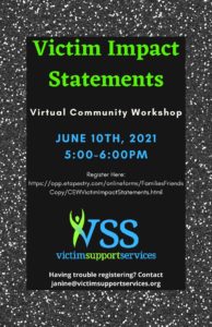 victim impact statement flyer