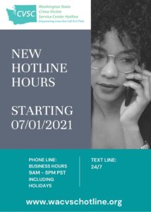 new hotline hours flyer