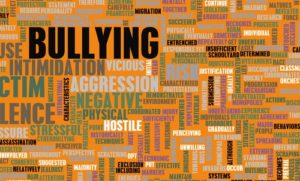 bullying terms word collage